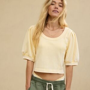 aerie Seams Right Short Sleeve Sweatshirt XL